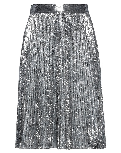 DOLCE&GABBANA Midi skirt Silver 100% Polyamide