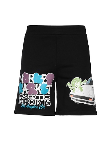 MARKET Shorts & Bermudas MARKET EXOTIC AUTOMOBILE SWEATSHORTS Schwarz 100% Baumwolle