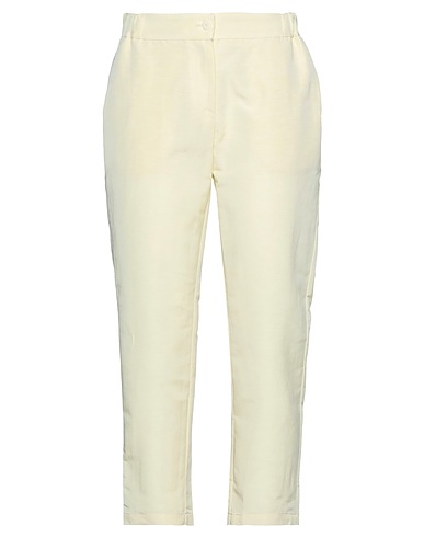 OTTOD'AME Casual trouser Pastel yellow 45% Polyamide, 35% Linen, 20% Cotton
