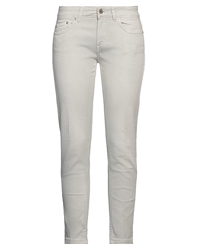 DONDUP Denim trousers Light grey 98% Cotton, 2% Elastane
