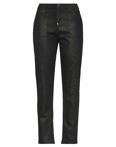 PHILIPP PLEIN Denim trousers Black 91% Cotton, 7% Polyester, 2% Elastane