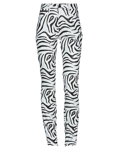 PHILIPP PLEIN Casual trouser White 48% Polyester, 40% PVC - Polyvinyl chloride, 12% Polyurethane