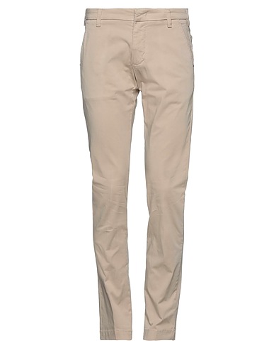 ENTRE AMIS Casual trouser Beige 98% Cotton, 2% Elastane