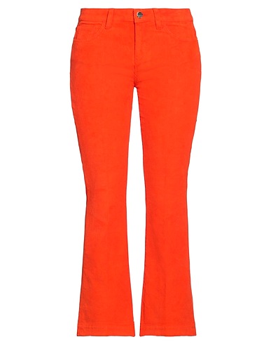 KAOS JEANS Casual pants Orange 98% Cotton, 2% Elastane
