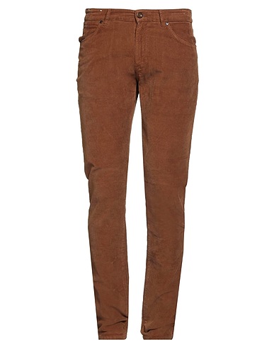 PT Torino Pantalone Marrone 98% Cotone, 2% Elastan