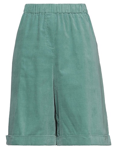 SEMICOUTURE Shorts & Bermuda Sage green 98% Cotton, 2% Elastane