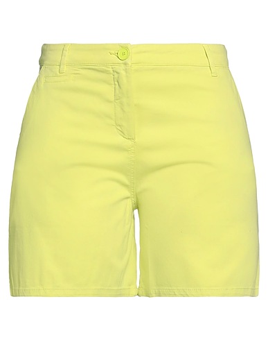 ARMANI EXCHANGE Shorts & Bermuda Lime green 98% Cotton, 2% Elastane