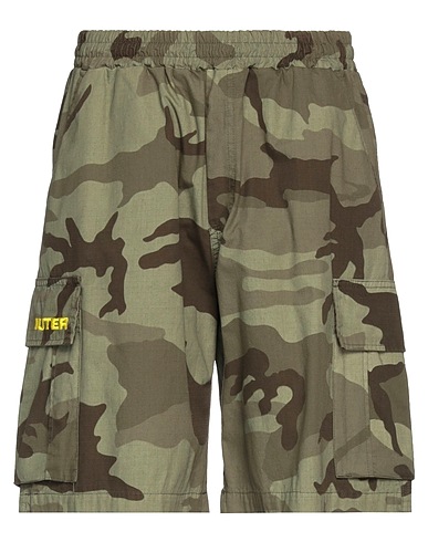 IUTER Shorts & Bermudas Militärgrün 100% Baumwolle