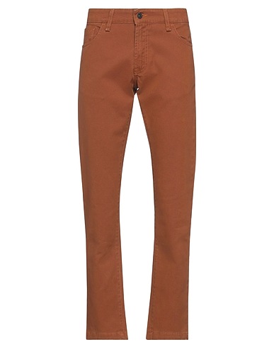 MESSAGERIE Casual trouser PATRIZIO PISCAGLIA Brown 97% Cotton, 3% Elastane
