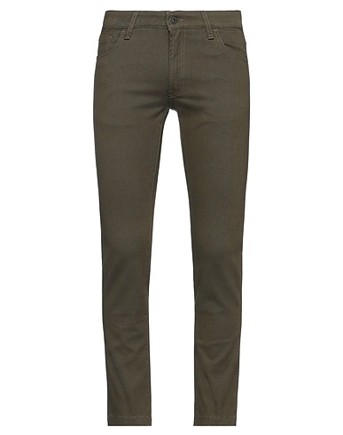 MESSAGERIE Casual pants PATRIZIO PISCAGLIA Military green 97% Cotton, 3% Elastane