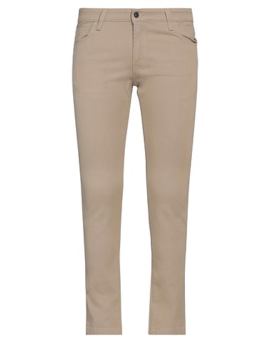 MESSAGERIE Casual trouser PATRIZIO PISCAGLIA Khaki 97% Cotton, 3% Elastane