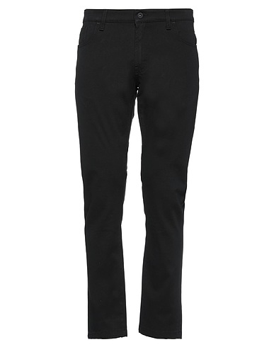 MESSAGERIE Casual pants PATRIZIO PISCAGLIA Black 97% Cotton, 3% Elastane