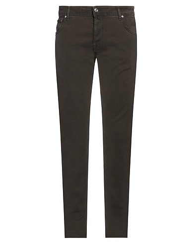 JACOB COHЁN 5-pocket Dark brown 69% Modal, 28% Cotton, 3% Elastane