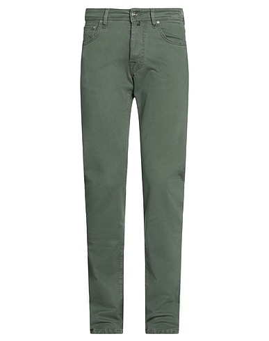 JACOB COHЁN 5-pocket Dark green 69% Modal, 28% Cotton, 3% Elastane