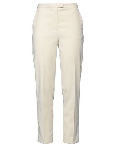 PATRIZIA PEPE Casual trouser Ivory 97% Polyester, 3% Elastane
