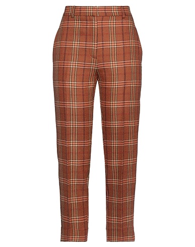 OTTOD'AME Casual trouser Brown 100% Virgin Wool