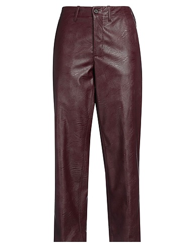 KILTIE Casual pants Burgundy 66% Polyurethane, 34% Viscose
