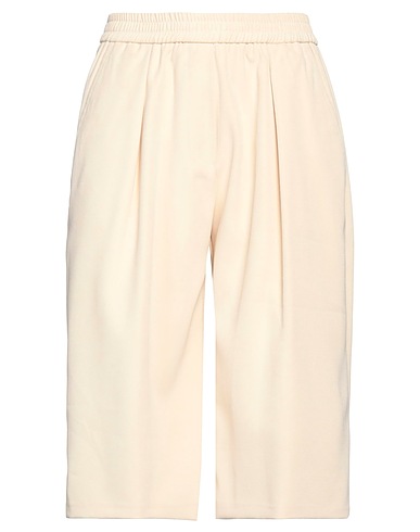 8PM Casual pants BEIGE 97% Polyester, 3% Elastane