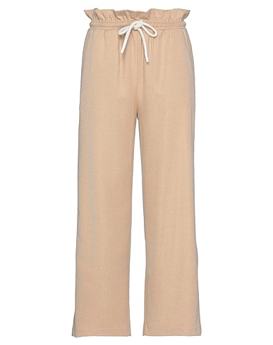 OTTOD'AME Pantalon Beige 34% Polyester, 33% Viscose, 32% Laine, 1% Élasthanne