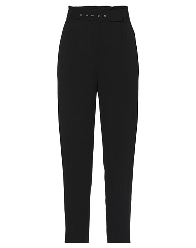 KAOS Casual trouser Black 68% Polyester, 28% Viscose, 4% Elastane