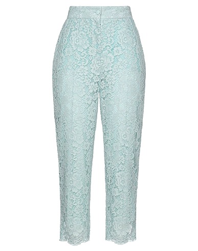DOLCE&GABBANA Casual trouser Turquoise 51% Cotton, 41% Viscose, 8% Polyamide