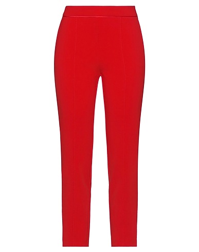 NENETTE Casual trouser Red 61% Polyester, 34% Viscose, 5% Elastane