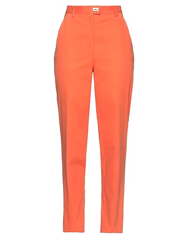 FERRAGAMO Casual pants Orange 98% Cotton, 2% Elastane