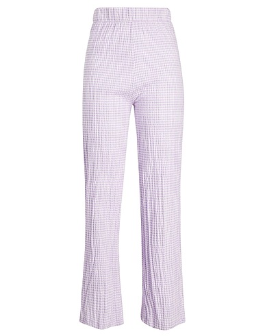 8 by YOOX Hosen Pantalone vichy
 Lila 84% Baumwolle, 13% Wolle, 2% Polyamid, 1% Elastan