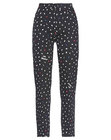 LOVE MOSCHINO Casual trouser Black 51% Cotton, 46% Viscose, 3% Elastane