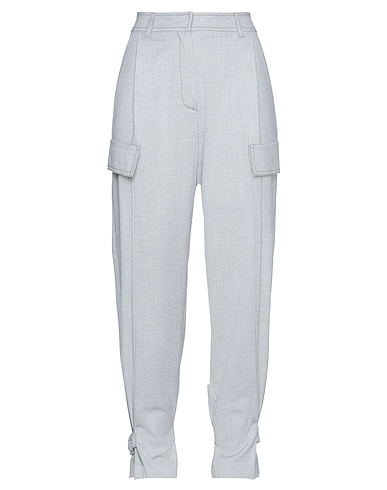 SFIZIO STUDIO Casual trouser Light grey 64% Polyester, 35% Viscose, 1% Elastane