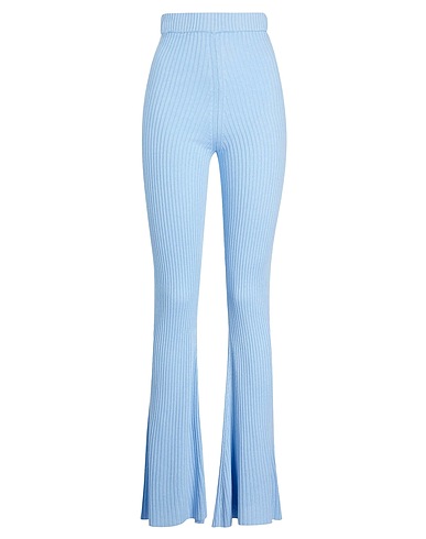 8 By YOOX RIB KNIT FLARED PANTS | Sky blue Women‘s Casual Pants | YOOX