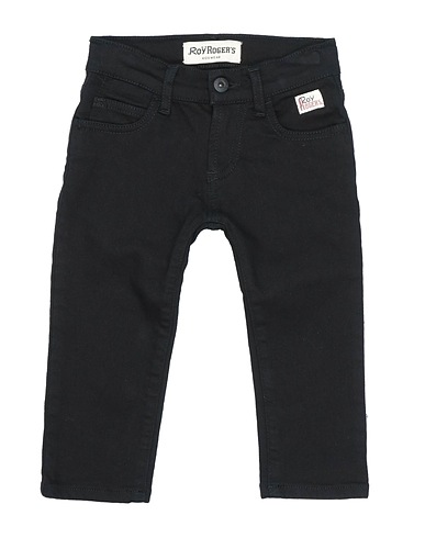 ROŸ ROGER'S Denim pants Black 94% Cotton, 4% Polyester, 2% Elastane