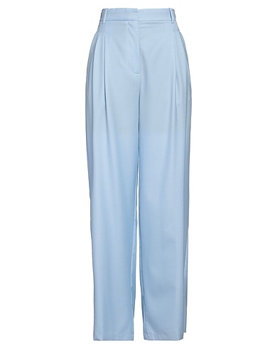 ERIKA CAVALLINI Casual trouser Light blue 100% Virgin Wool