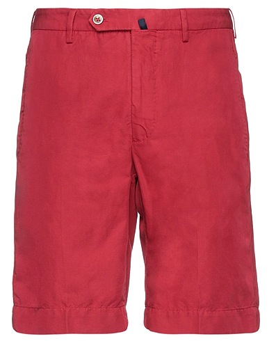 INCOTEX Σορτς + Βερμουδες Κόκκινο 55% Λινό, 45% Βαμβάκι