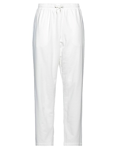 CLIPS MORE Casual pants White 80% Cotton, 15% Polyester, 5% Elastane