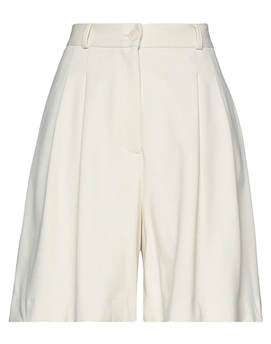 HARRIS WHARF LONDON Shorts & Bermuda Ivory 56% Viscose, 36% Polyamide, 8% Elastane