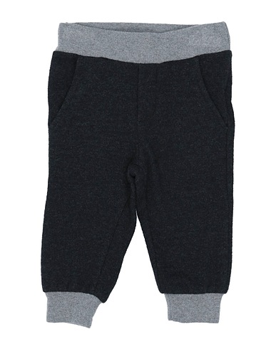 LE PETIT COCO Casual trouser Charcoal 69% Cotton, 19% Acrylic, 5% Synthetic fibers, 4% Elastane, 3% Viscose