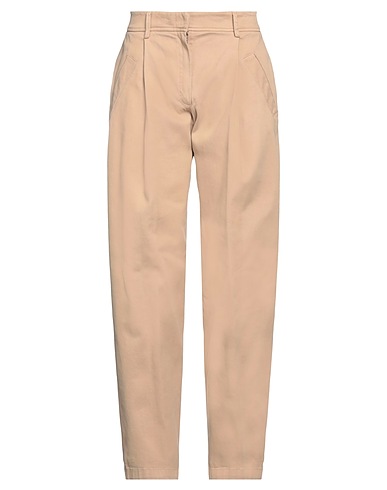TRUE ROYAL Casual trouser Beige 98% Cotton, 2% Elastane