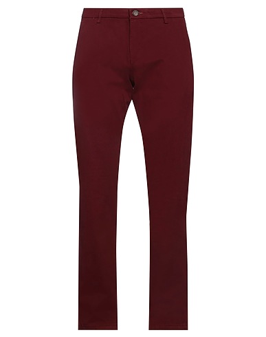 BUGATTI Casual trouser Brick red 96% Cotton, 4% Elastane