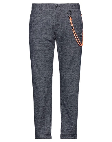 SUN 68 Casual trouser Midnight blue 50% Polyester, 25% Wool, 25% Cotton
