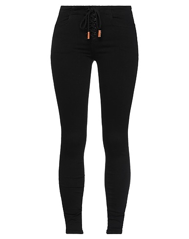 FRAME Denim trousers Black 91% Cotton, 6% Polyester, 3% Elastane