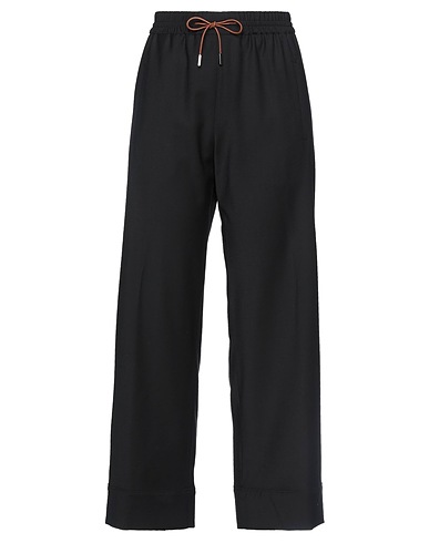 QL2  QUELLEDUE パンツ ブラック バージンウール 75% / ナイロン 23% / ポリウレタン 2%