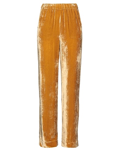 SOLOTRE Casual pants Camel 78% Viscose, 22% Silk