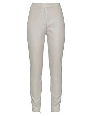 STELLA McCARTNEY Casual trouser Light grey 100% Viscose, Polyurethane, Polyamide, Elastane