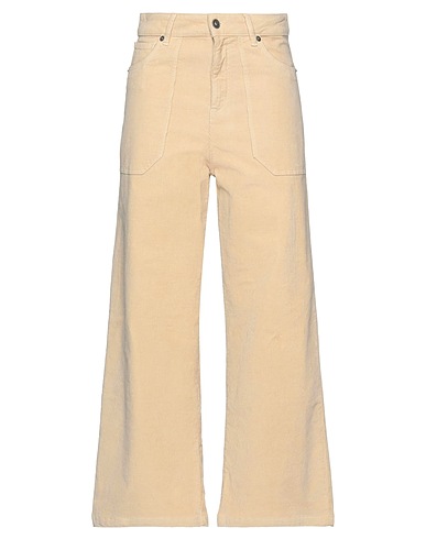 OTTOD'AME Casual trouser Beige 98% Cotton, 2% Elastane