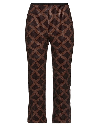 SIYU Casual pants Dark brown 77% Cotton, 21% Polyamide, 2% Elastane