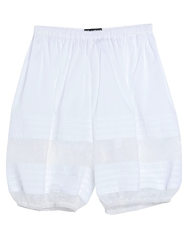 DOLCE&GABBANA Shorts & Bermuda White 70% Cotton, 14% Polyester, 10% Polyamide, 6% Viscose