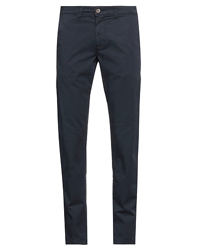 STILOSOPHY Casual trouser Navy blue 97% Cotton, 3% Elastane