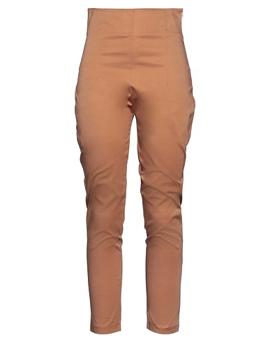 KONTATTO Casual trouser Camel 90% Cotton, 10% Elastane