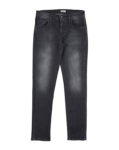PINKO UP Denim trousers Black 99% Cotton, 1% Elastane